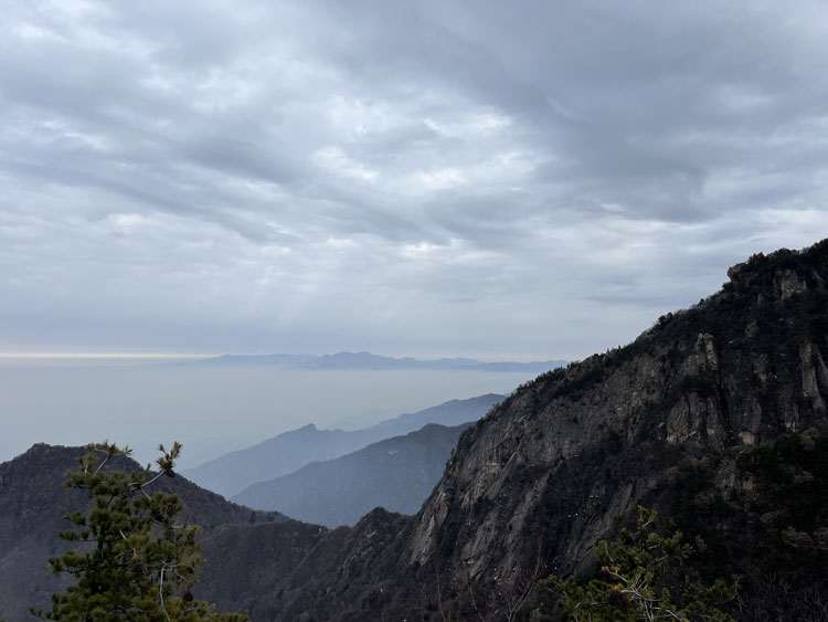 秦岭户外线路人头山山顶品紫阳富硒茶
